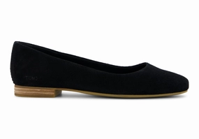 Easy Foot Comfort No Lace Briella Ballet Flat - Black Suede
