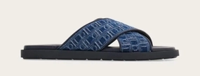 Brise Sandal in Denim Marathon Fit