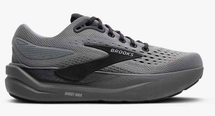 Brooks Men's Ghost Max 3 Sneaker Primer Grey/Ebony Outdoor Motion Energy Powered