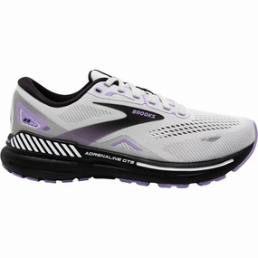 Responsive Feel Brooks Women's Adrenaline GTS 23 Grey/Black/Purple Mesh