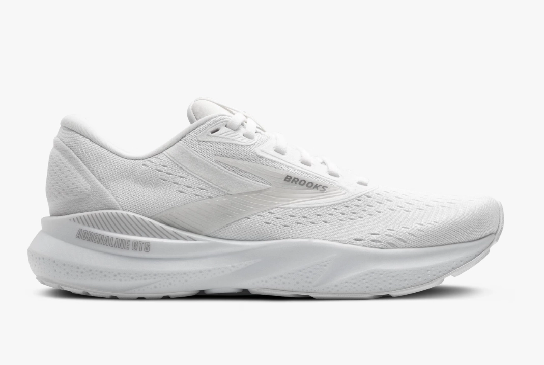 FoamMidsole Go Sport Brooks Women's Adrenaline GTS 24 Sneakers White/ Oyster/ Alloy