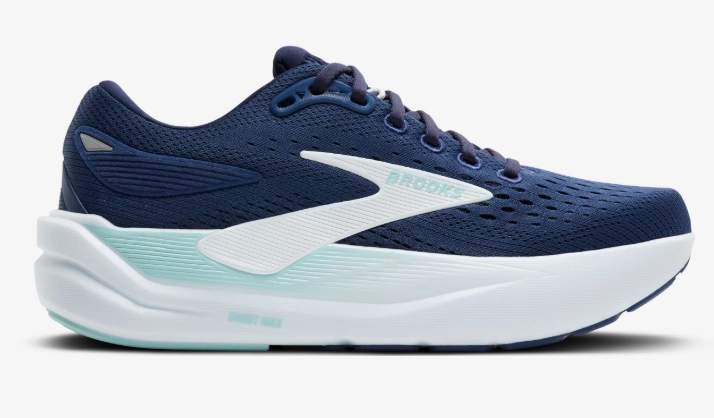 Brooks Women's Ghost Max 3 Sneaker Navy/Peacoat/Clearwater Mesh Lining