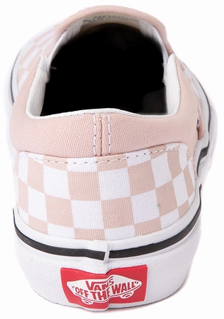 Weekend wear for kids Vans Kids Classic Slip-On Checkerboard Rose Smoke
