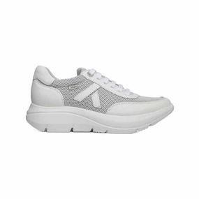 Wear Resistant Outsole CallagHan Women's Algorithm 62400 Sneakers White