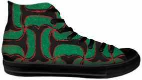 Baggins Original Hi Top Green Links Strong Stitching Height Plus