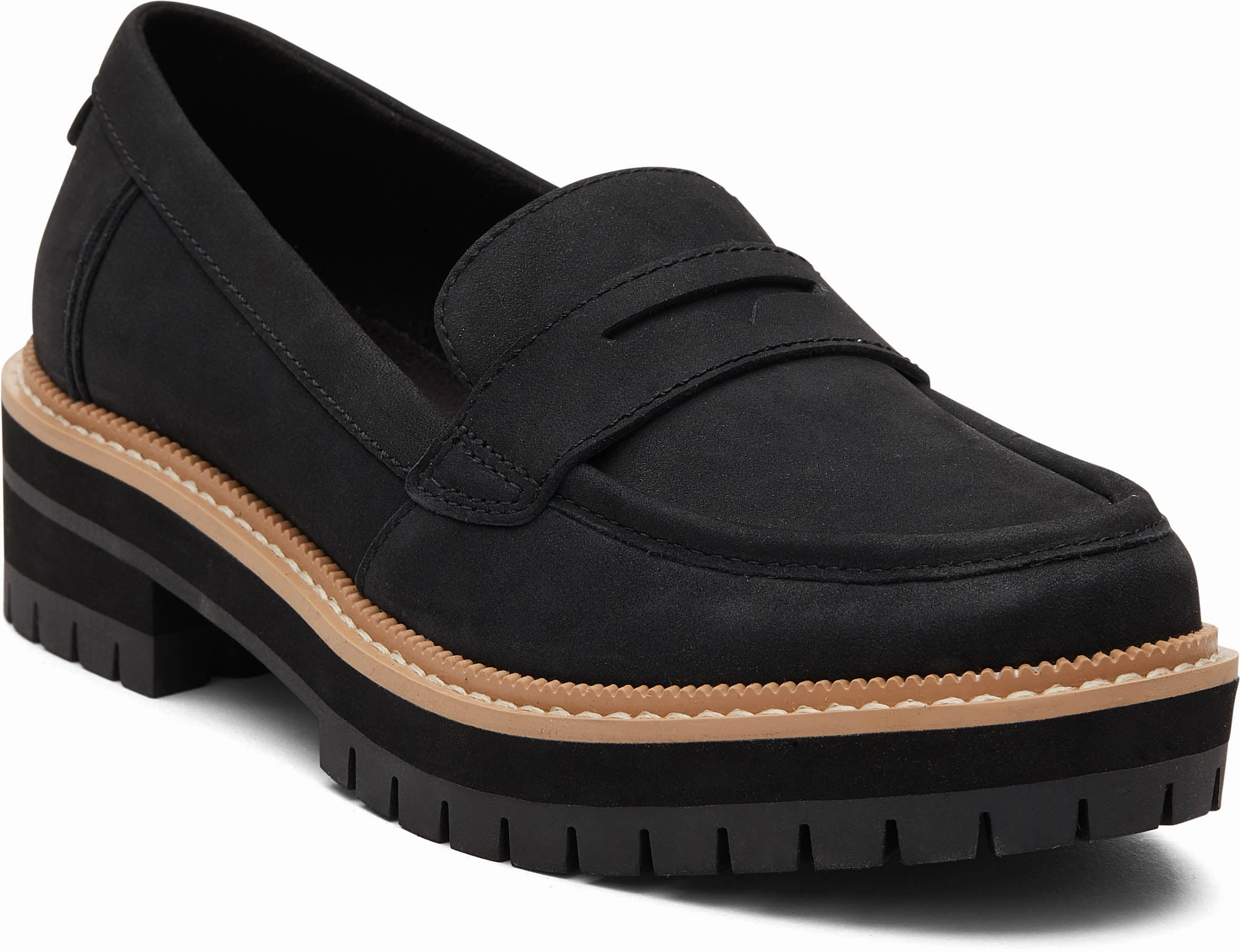 Cara Loafer - Black Leather Comfy Fit Comfort Fit Slip