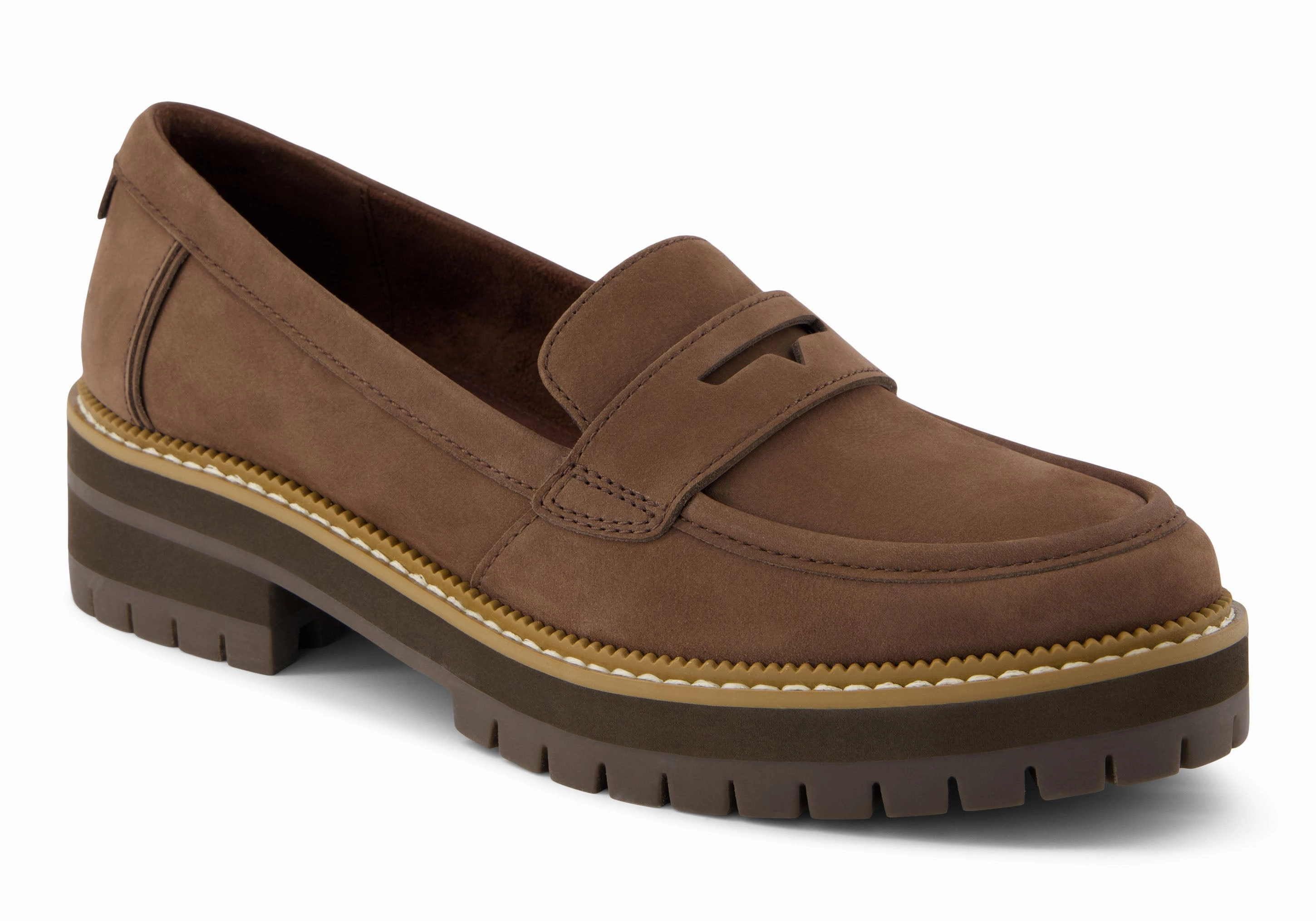 Cara Loafer - Oak Brown Leather Quick Walk Fit All Season