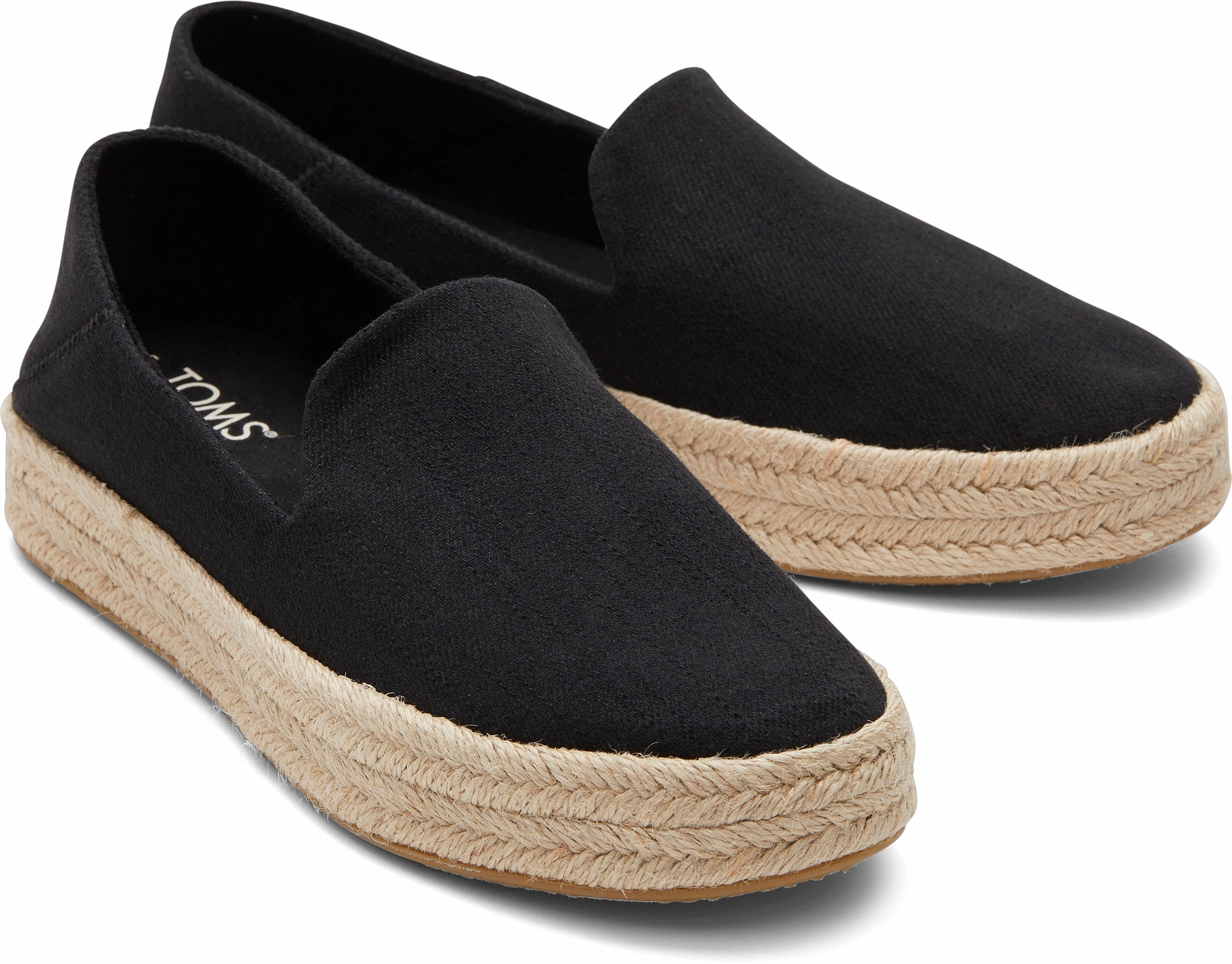 Quick Comfort Fit Carolina Espadrille - Black Twill