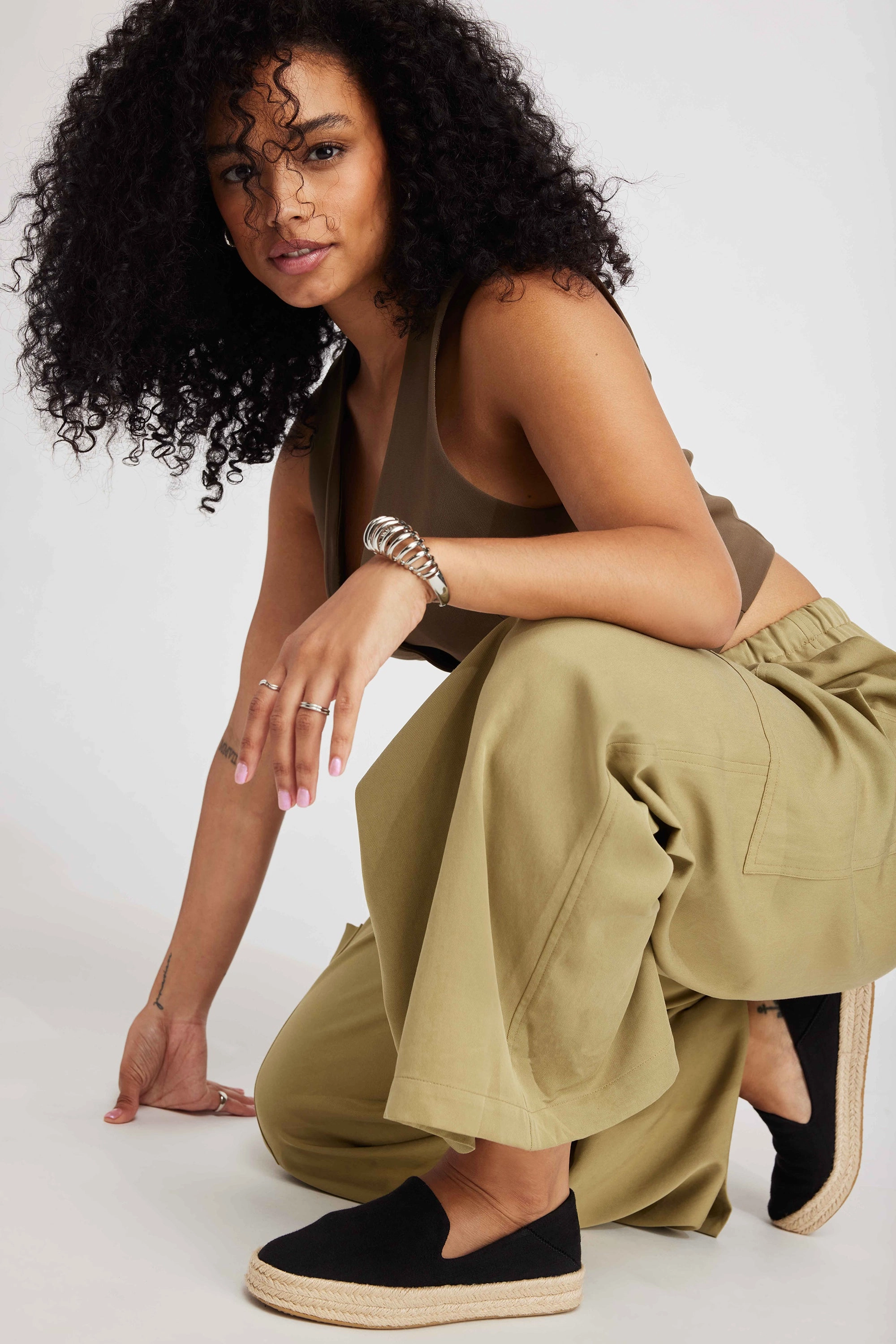 Step Ready Carolina Espadrille - Black Twill