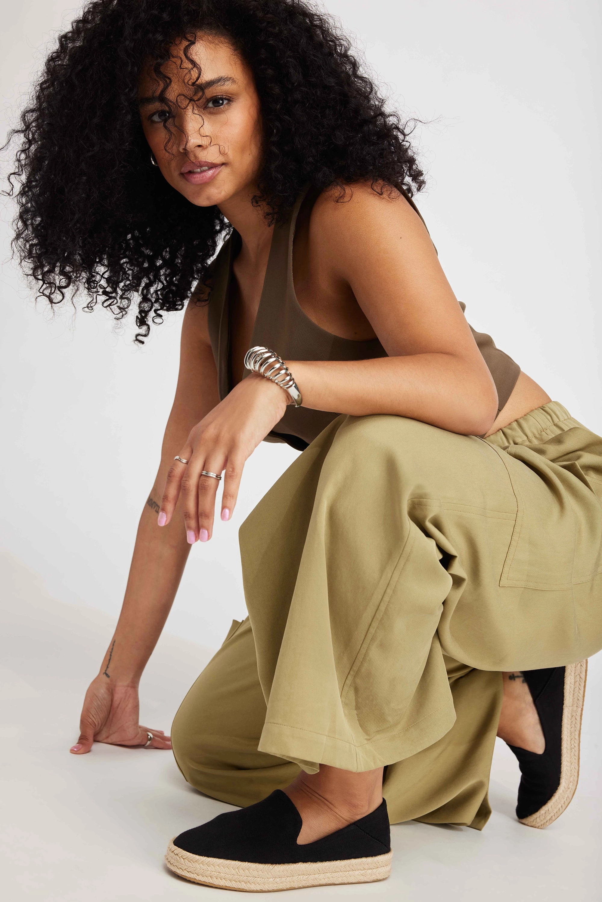 Step Ready Carolina Espadrille - Black Twill