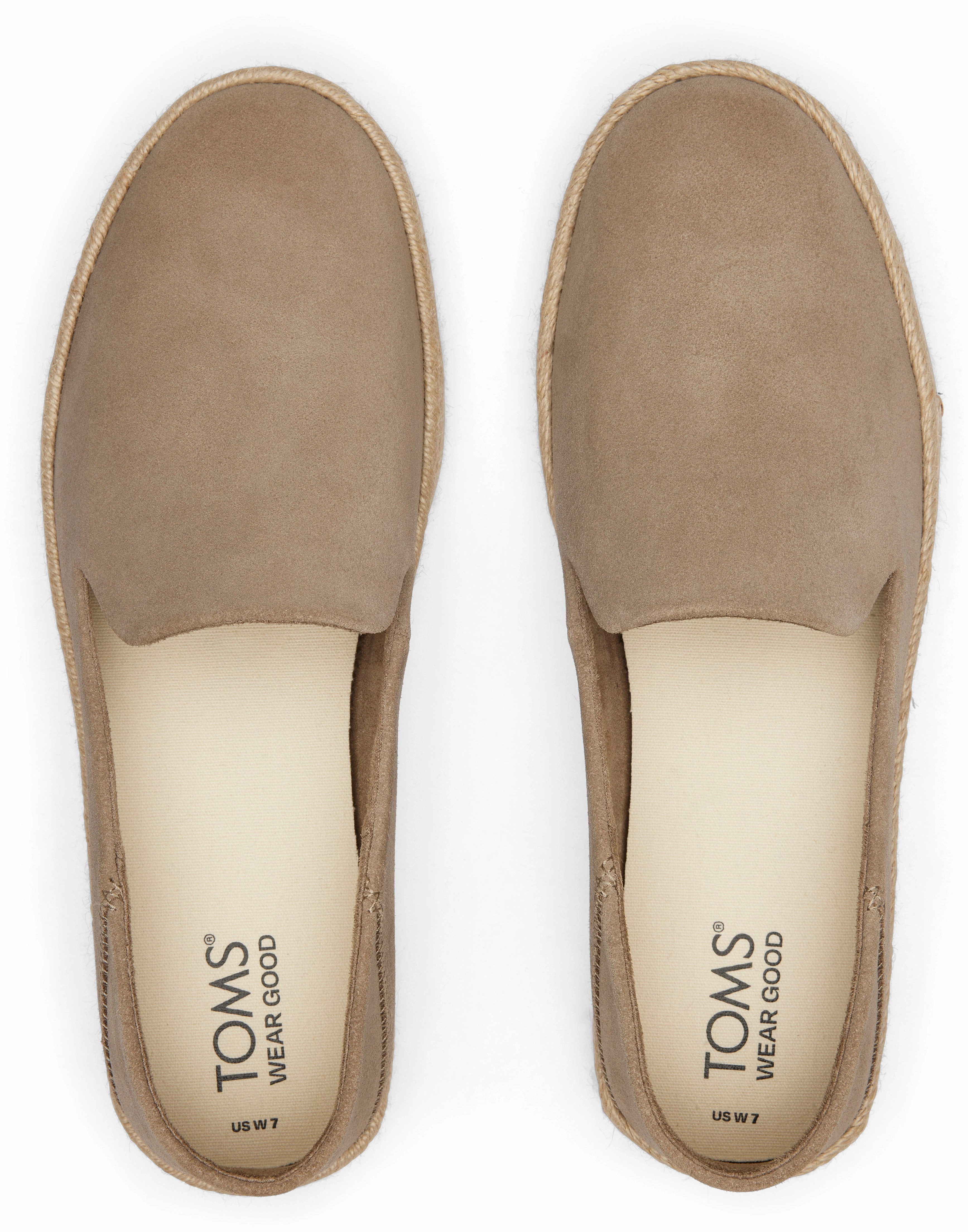 Carolina Espadrille - Dune Suede Slip On Shoes Fit Slip Step Fit