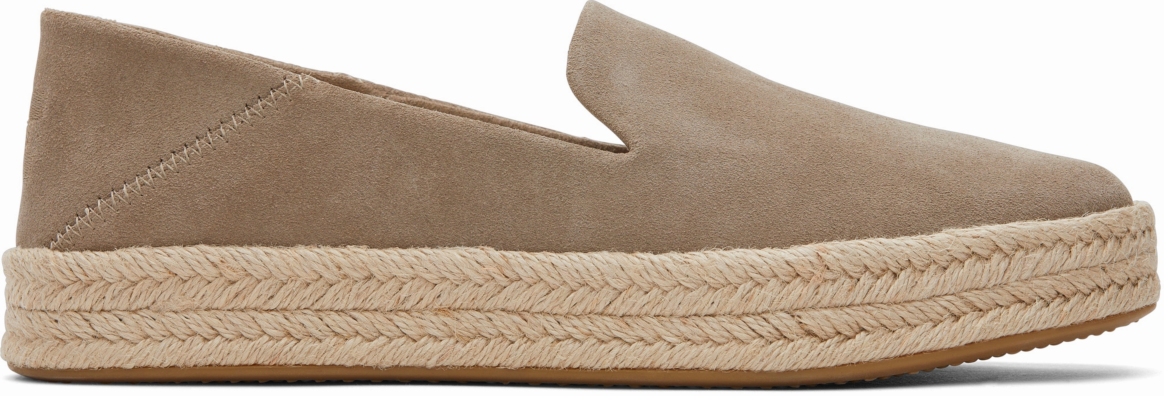 Carolina Espadrille - Dune Suede Comfy Slip On