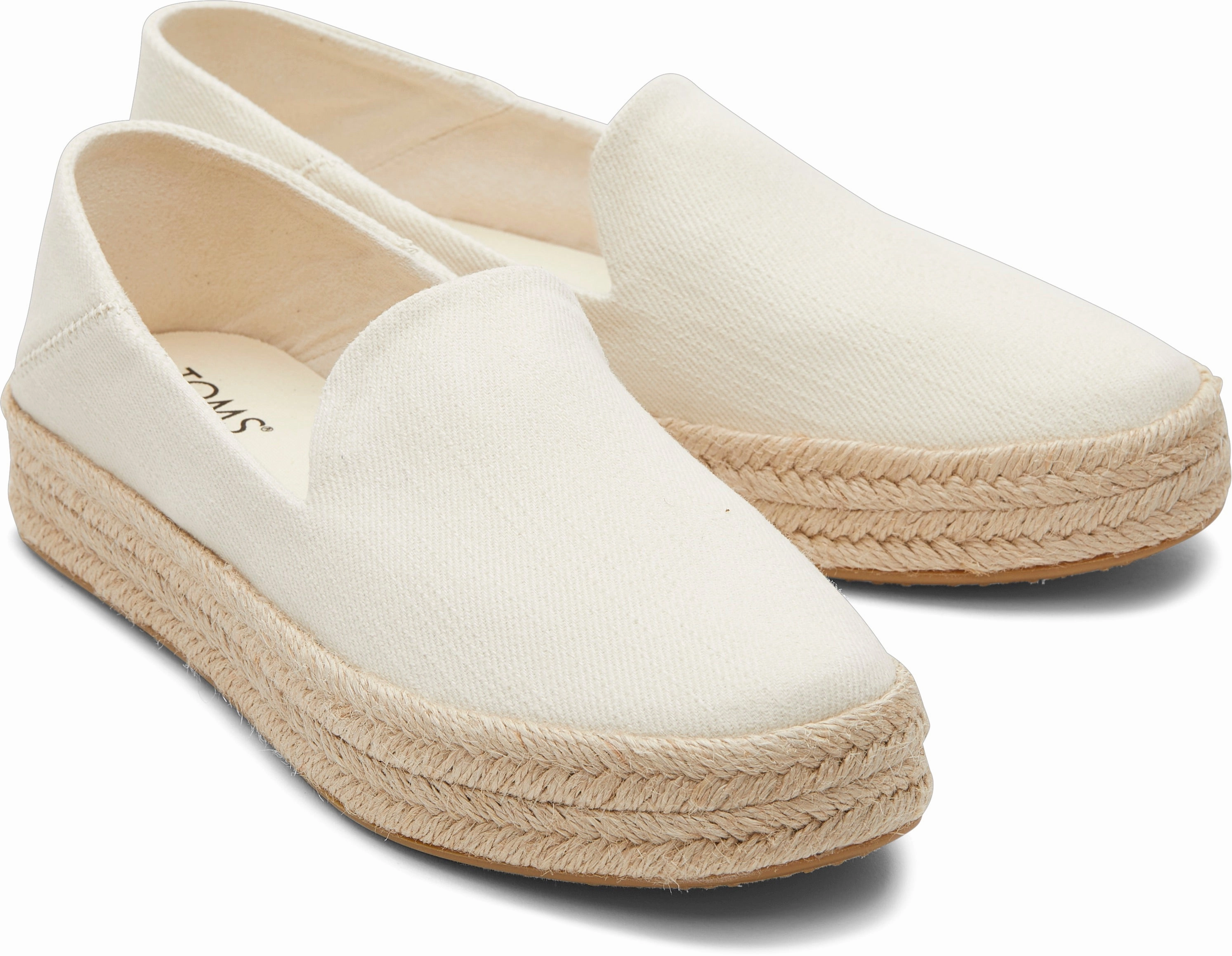 Carolina Espadrille - Light Natural Twill Comfy On The Go