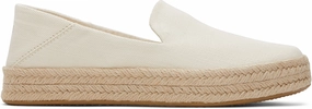 Carolina Espadrille - Light Natural Twill Low Profile Travel Slip On