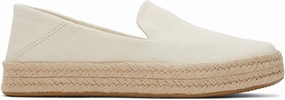 Carolina Espadrille - Light Natural Twill Low Profile Travel Slip On