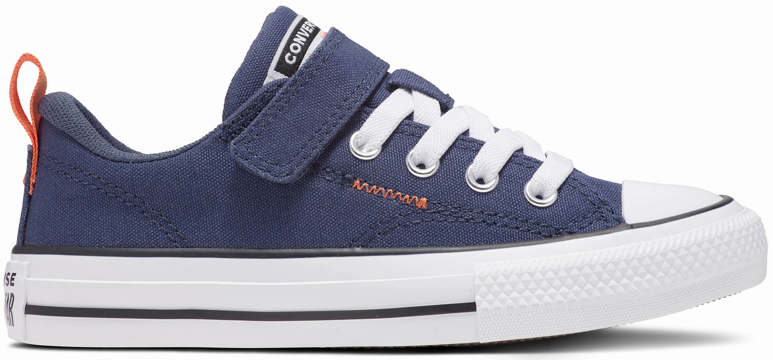 Converse Kids Chuck Taylor All Star Malden Street Low Top Easy-On Navy/Pale Magma/White Simple kids' fashion