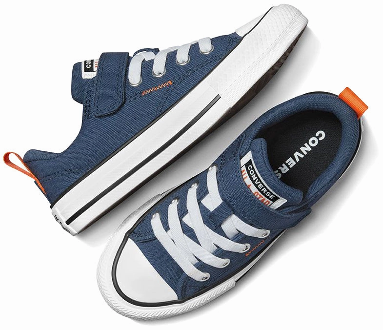 Converse Kids Chuck Taylor All Star Malden Street Low Top Easy-On Navy/Pale Magma/White Kids' summer shoes Hypoallergenic kids' stuff