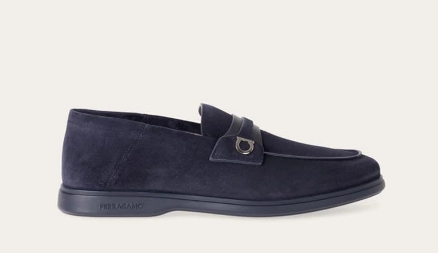 Drame Midnight blue in suede Leather Touch Firm Edge