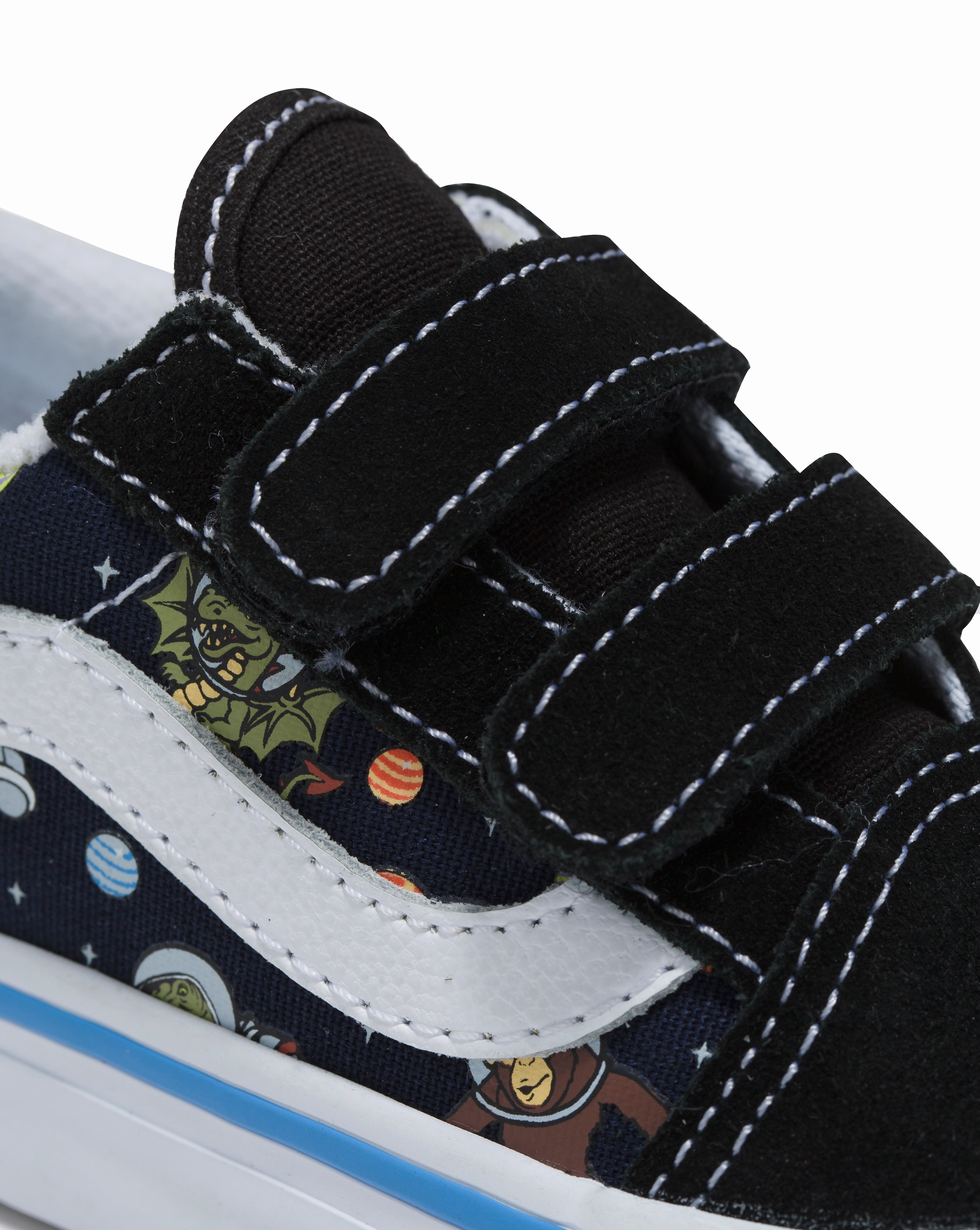 Stylish kids' wear Vans Kids Old Skool V Glow Cosmic Zoo Black/Blue