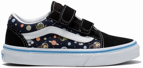 Kindergarten kids' things Cool kids' gear Vans Kids Old Skool V Glow Cosmic Zoo Black/Blue