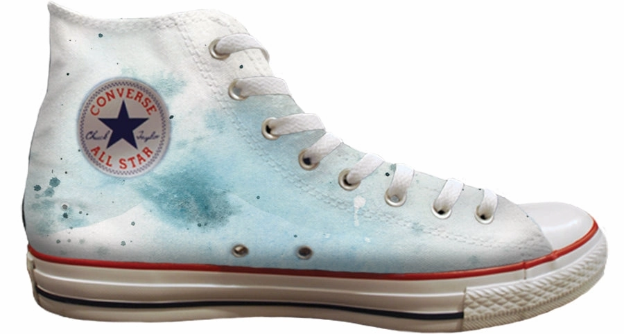 Youth Fresh Formal Mode Baggins Original Hi Top Gabby Guglielmi Watercolour Whales