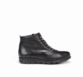 Adjustable Trendy Style Fluchos SUSAN F0356 Brown Ankle Boot Black