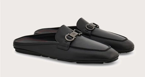 Stone Gray Heat Mode Beverly Gancini mule