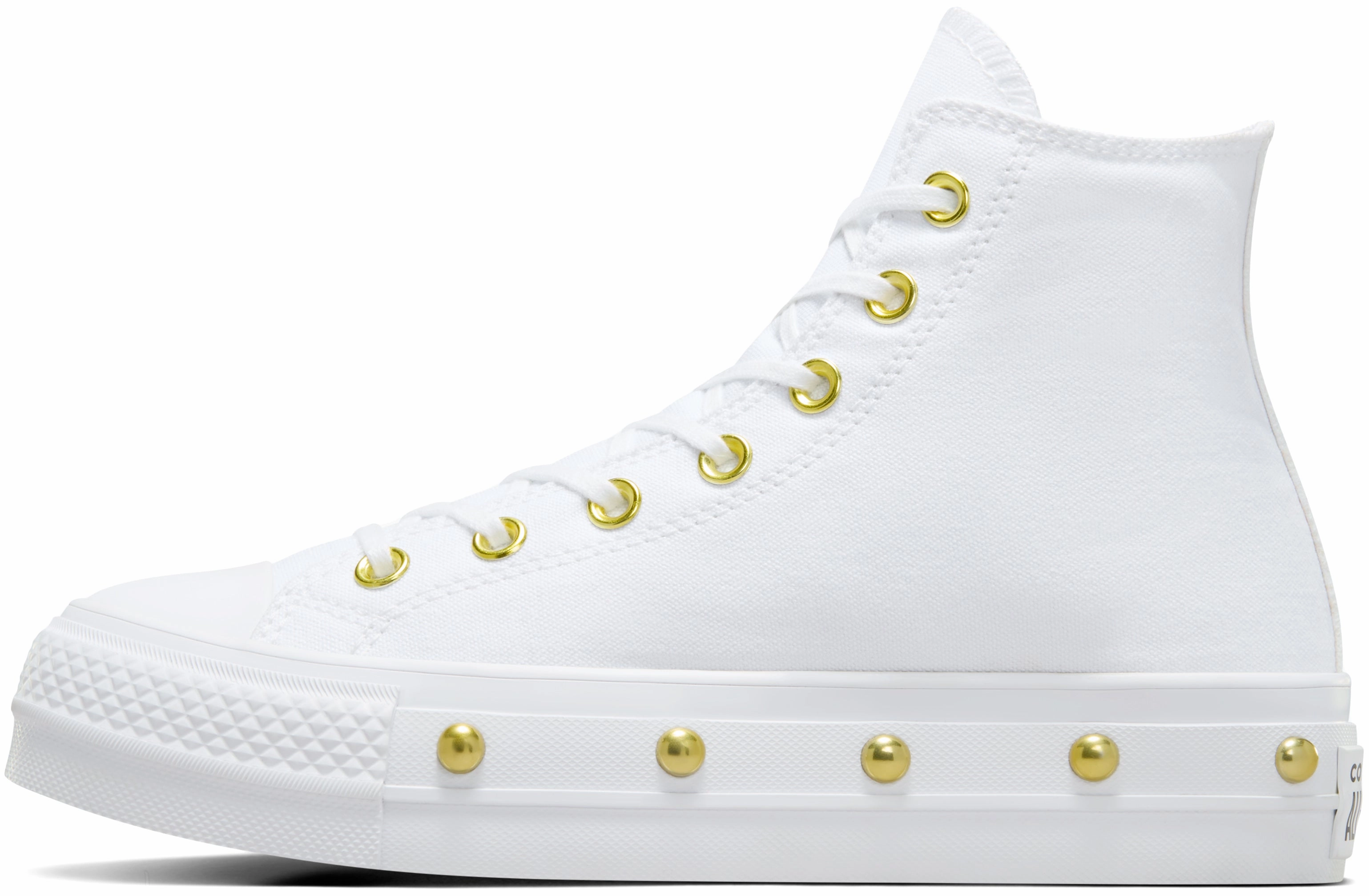 AI Path Converse Womens Chuck Taylor All Star Hi Top Lift White/ Gold