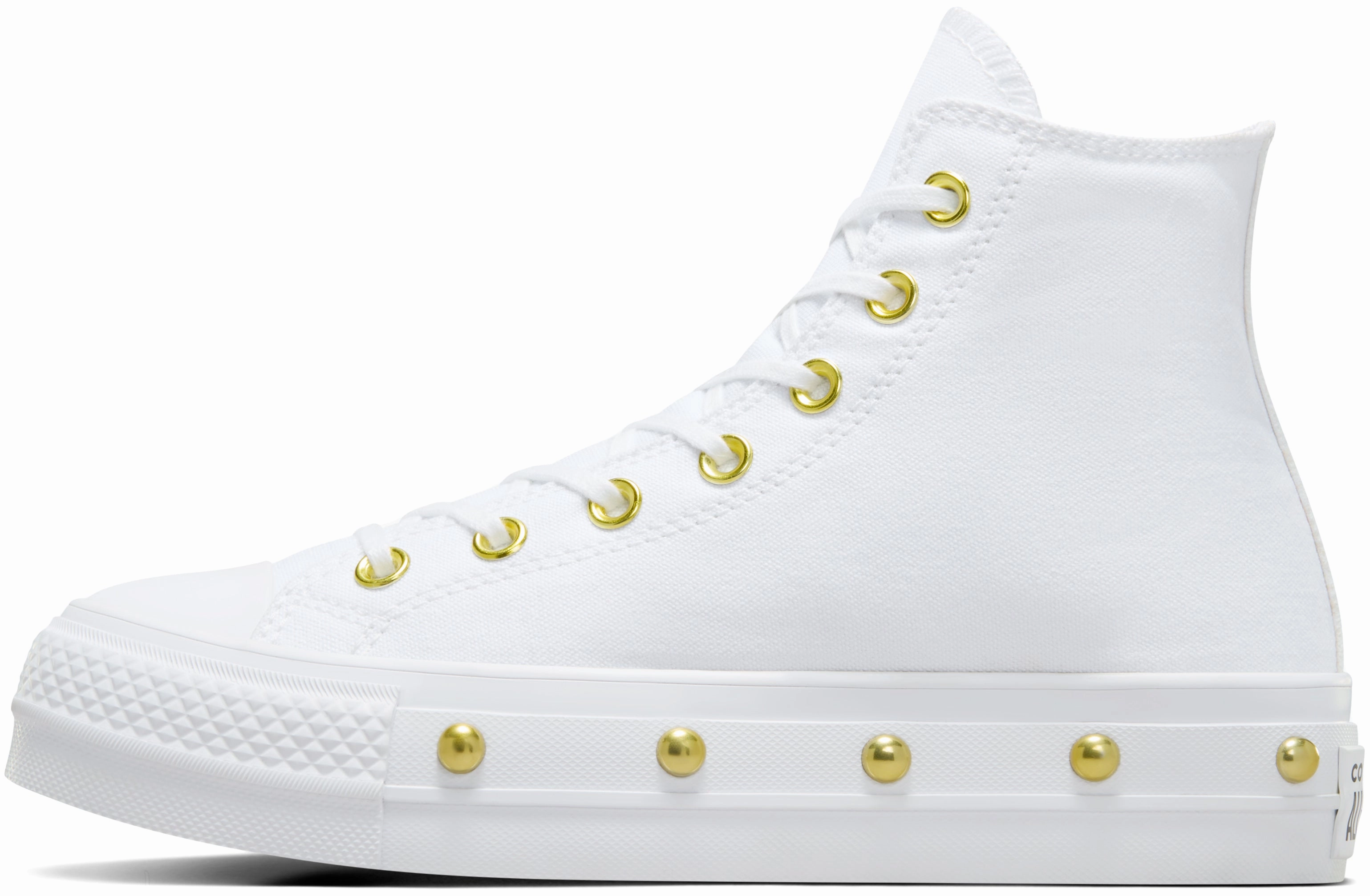AI Path Converse Womens Chuck Taylor All Star Hi Top Lift White/ Gold