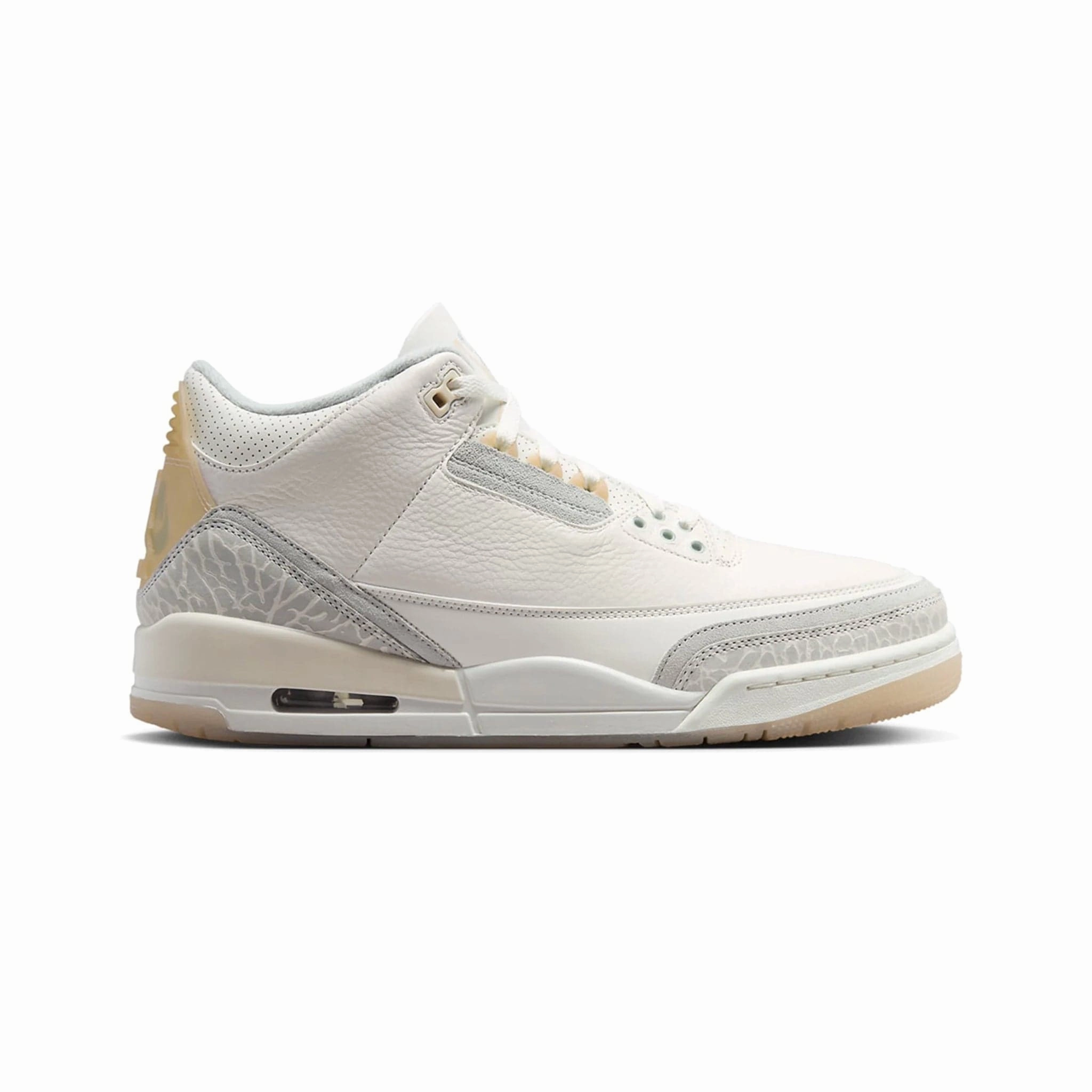 Soft Interior Compression Molding Jordan 3 Retro Craft Ivory