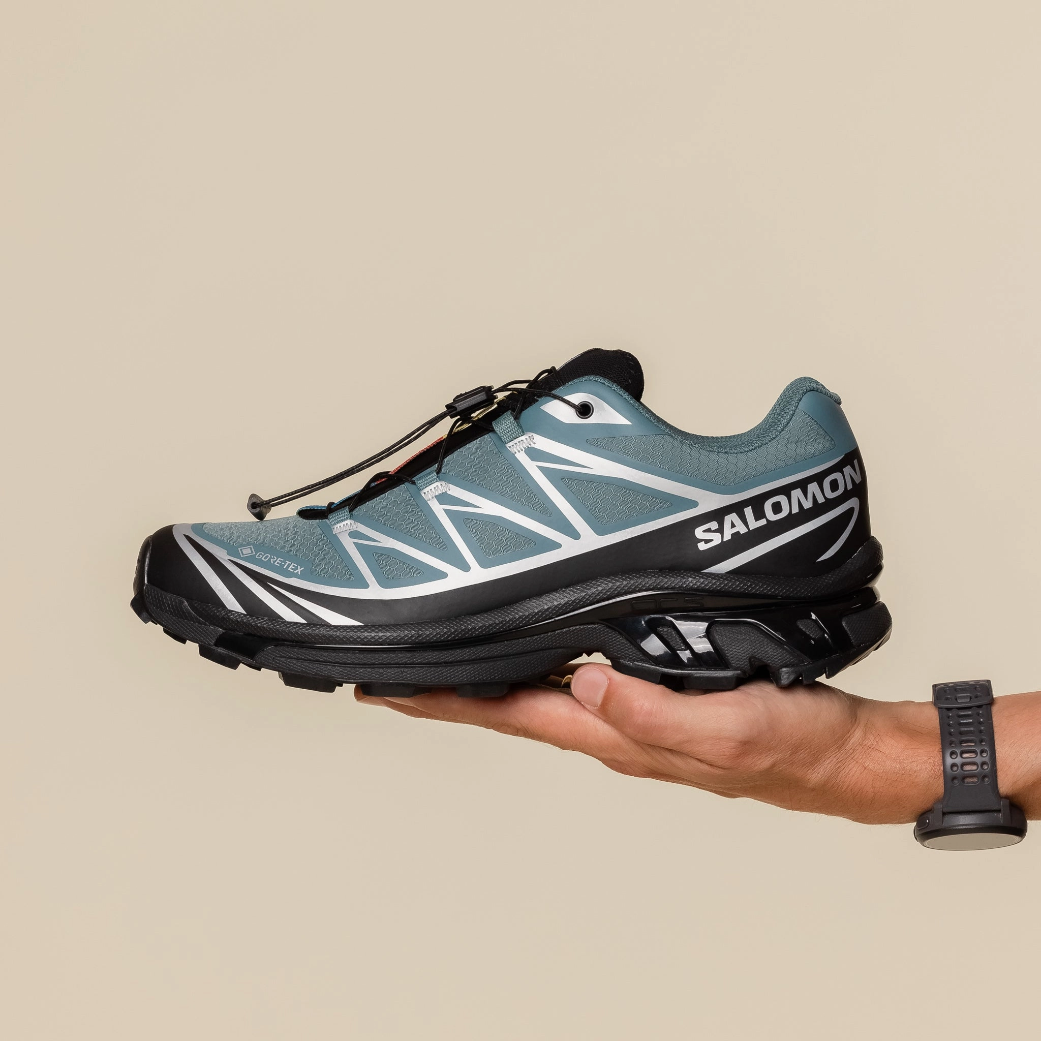 natural leather shoe quality Salomon - XT-6 Gore-Tex - North Atlantic / Black / Ftw Silver