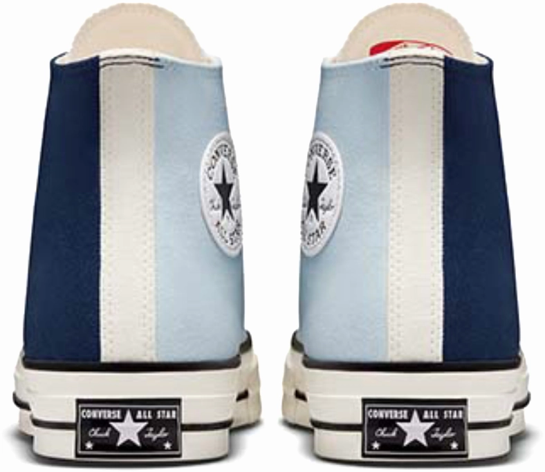 Queen Touch Converse Chuck Taylor All Star 1970s Hi Top Nautical Tri-Blocked Navy/Aqua Mist/Egret