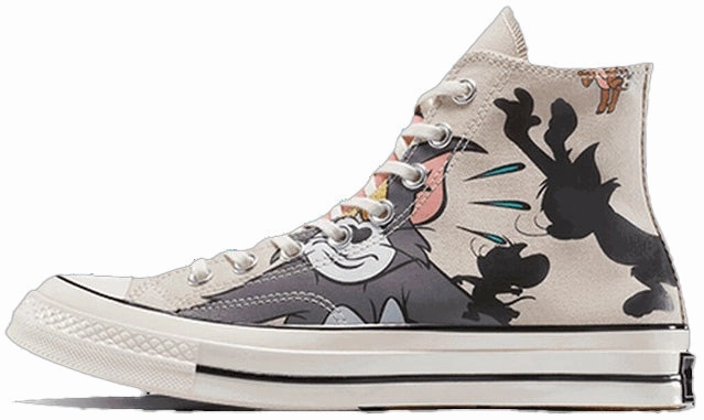 Converse Chuck Taylor All Star 1970s Hi Top Tom and Jerry Grey/Egret/Black Soft Cushioning