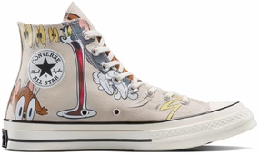 Quick Dash Week Easy Converse Chuck Taylor All Star 1970s Hi Top Tom and Jerry Grey/Egret/Black
