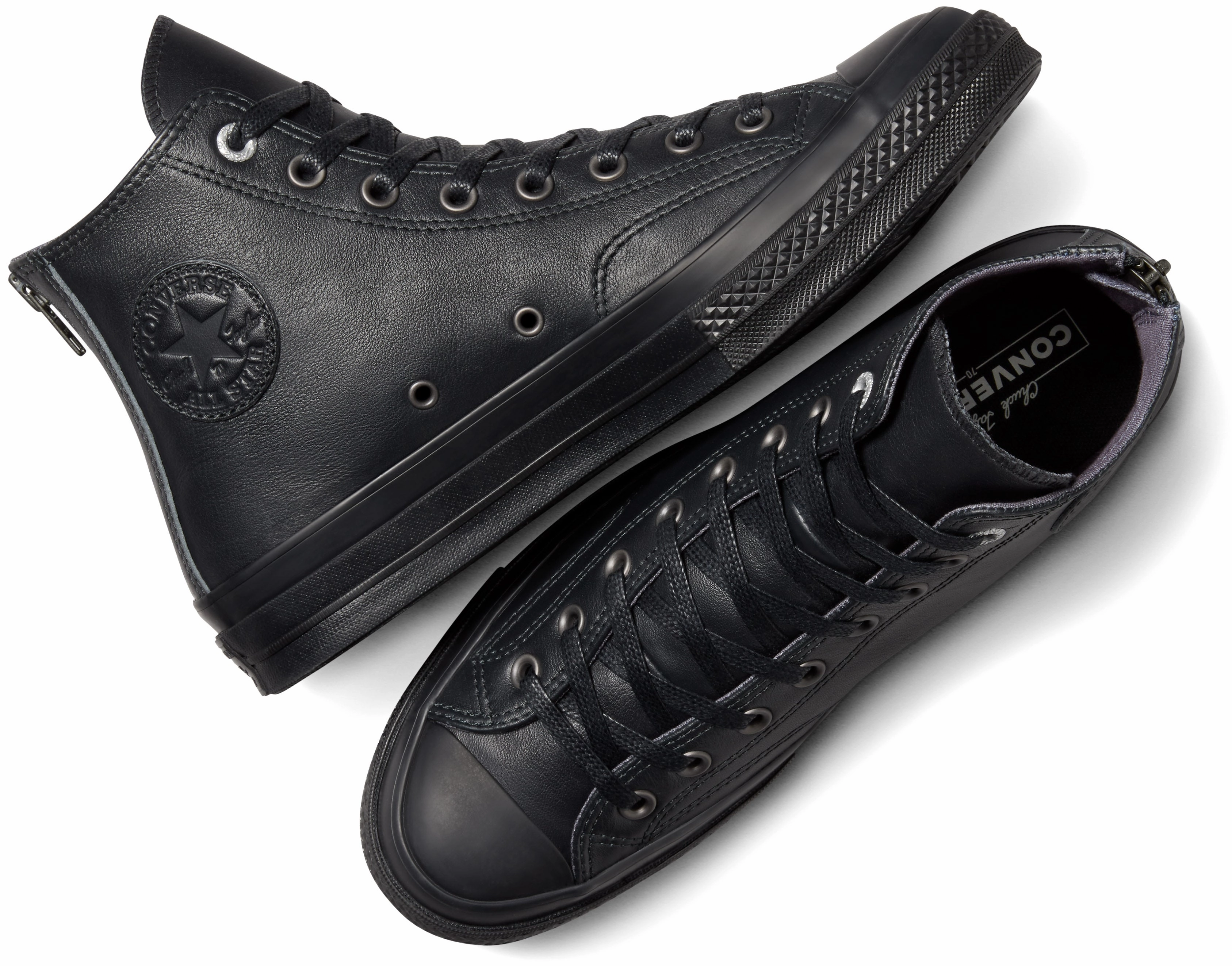Fitness Vibe Converse Chuck Taylor All Star 1970s Hi Top Zip Monochrome Black