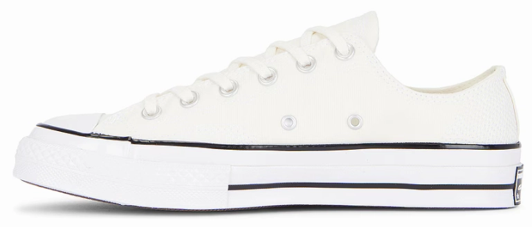 Impact Resistance Leg Long Converse Chuck Taylor All Star 1970s Low Top Multi-Stitch Cotton Egret/ White/ Vintage White