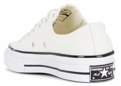 Converse Chuck Taylor All Star 1970s Low Top Multi-Stitch Cotton Egret/ White/ Vintage White Power Flow