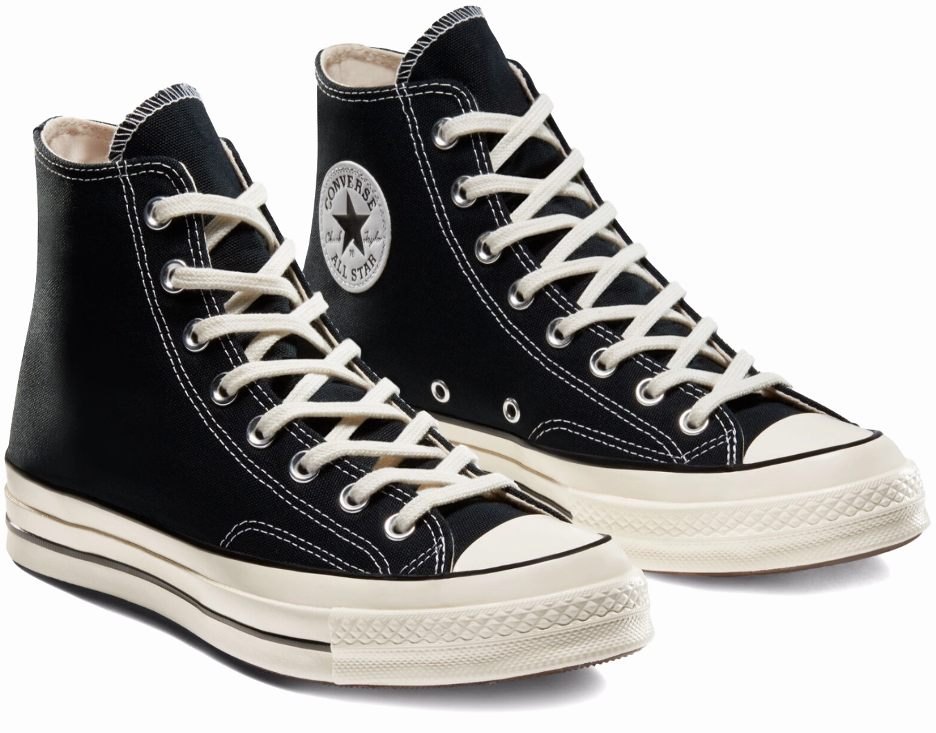 Smart Look Reinforced Converse Chuck Taylor All Star 70s Hi Top Black/Black/Egret