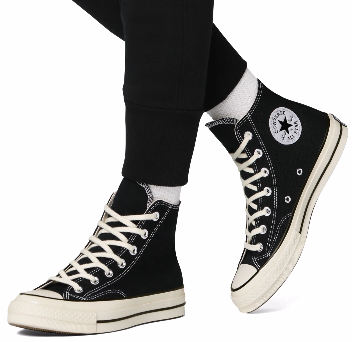 Converse Chuck Taylor All Star 70s Hi Top Black/Black/Egret Lace Up