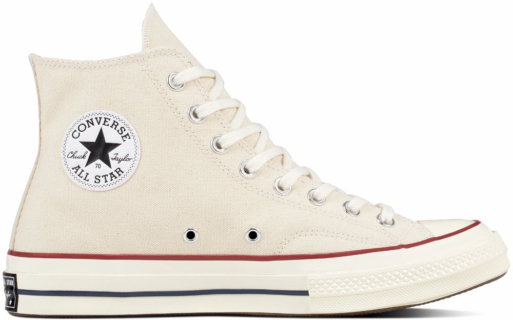 Converse Chuck Taylor All Star 70s Hi Top Parchment/Garnet/Egret Supportive Fashion Edge