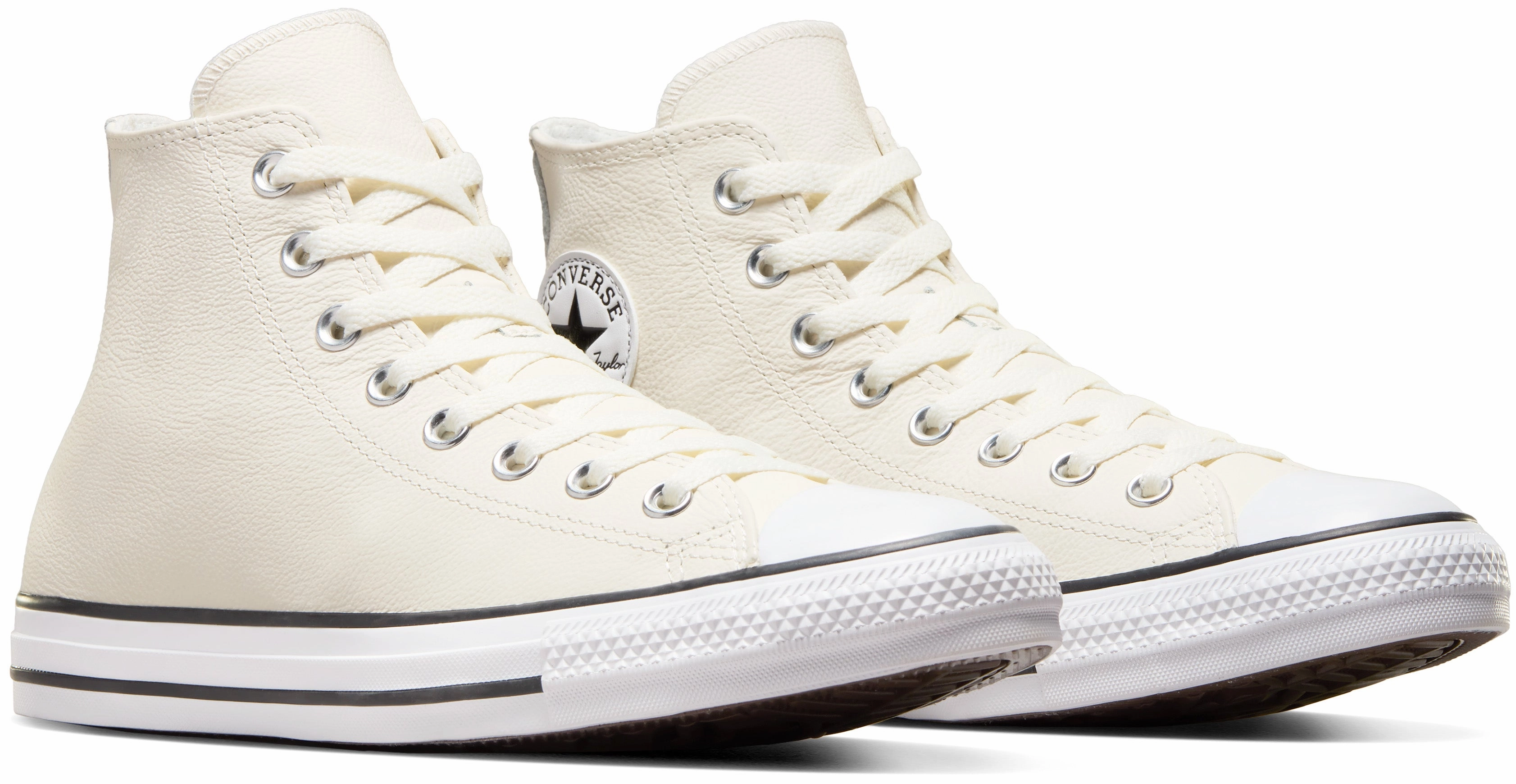 Sun Glow Skate Cool Converse Chuck Taylor All Star Hi Top Leather Egret/ Vintage White