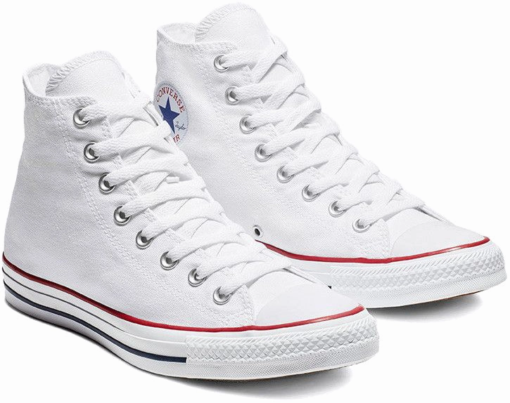 Converse Chuck Taylor All Star Hi Top Wide Width White Marathon Fit Foot Support