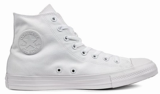 Converse Chuck Taylor All Star Hi White Monochrome Comfortable Street Mood