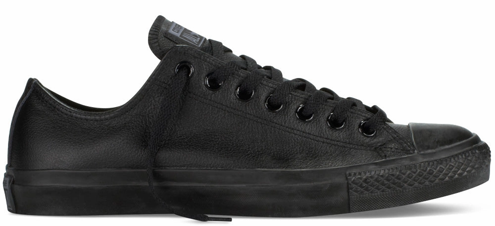 Path Free Converse Chuck Taylor All Star Low Top Leather Monochrome Black