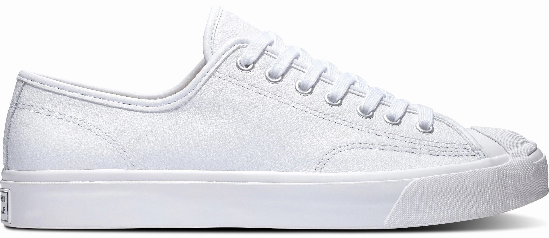Converse Jack Purcell Low Top White Leather Easy Flow Quick Dash