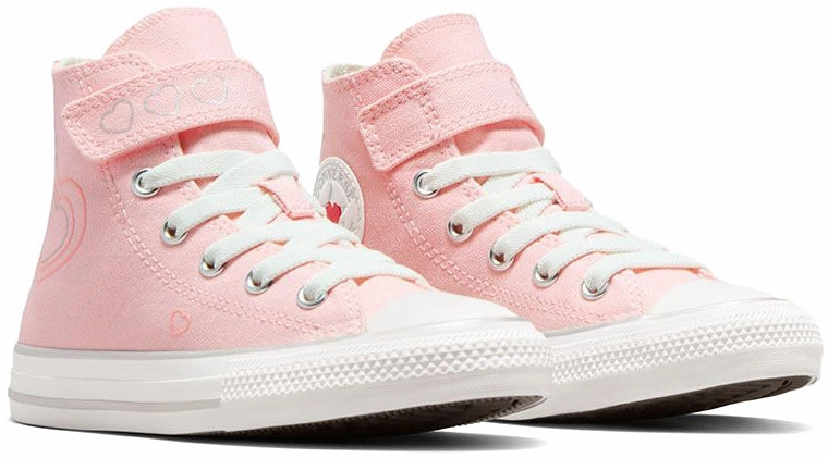 Converse Kids Chuck Taylor All Star 1V Hi Top Donut Glaze/Vintage White Kids' outdoor shoes
