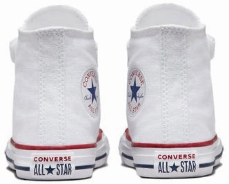 Converse Kids Chuck Taylor All Star 1V Hi Top Easy-on White Comfort Padding