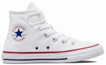 Converse Kids Chuck Taylor All Star 1V Hi Top Easy-on White Anti Slip Children's wear