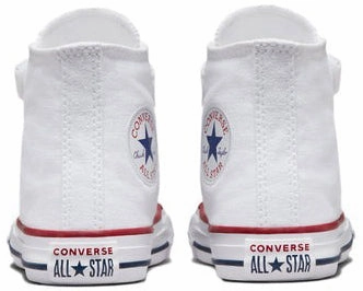 Converse Kids Chuck Taylor All Star 1V Hi Top Easy-on White Comfort Padding