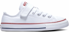 Converse Kids Chuck Taylor All Star 1V Low Top White/White/Natural Sporty kids' attire Cute kids' shoes